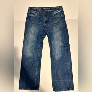 ROF Ring of Fire denim. Straight fit men’s jeans. Size 36 30 inseam